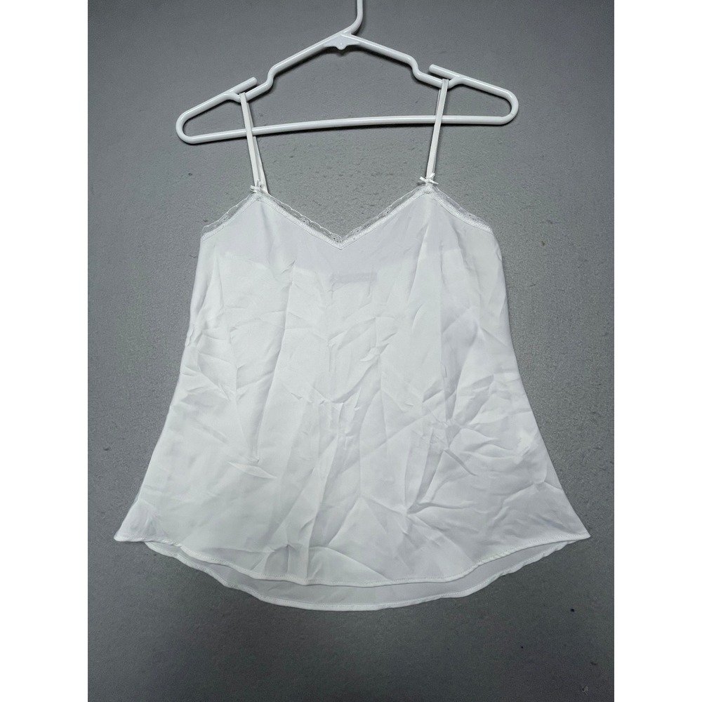 Brandy Melville Cami Top Polyester Spandex White One Size Womens